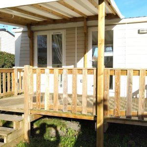 Camping Les Embruns Oleron Mobile Home Tournepierre Covered Terrace