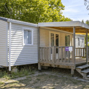 Mobile Home Avocette at the campsite on Lile Oleron