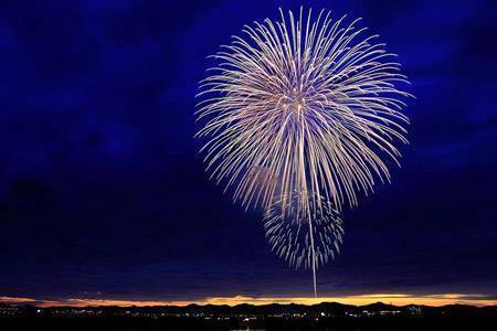 Oleron-Feuerwerk in der Nähe von Camping