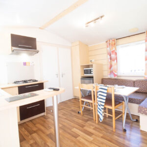 Mobile Home 4 Personnes Aigrette à Oleron Salon